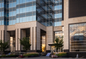 in front of the EPCOR tower building